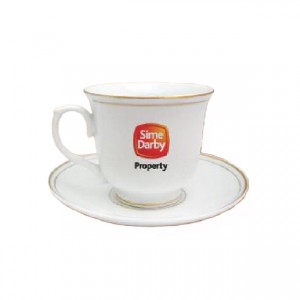 [Cups & Saucers] 250cc Cup & Saucer (WITH GOLD)