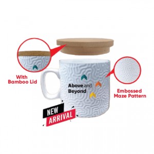 [Mugs] Ceramic Colored Mug - CP879 (With Lid)