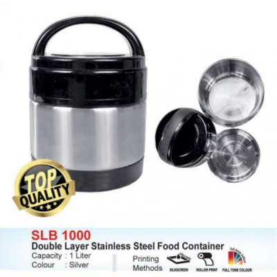 [Lunch Box] Double Layer Stainless Steel Food Container - SLB1000