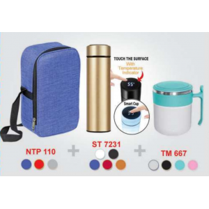 [OEM Travel Sets] Cooler & Warmer Bag / Smart Temperature Vacuum Flask / Thermo Mug - TS9086