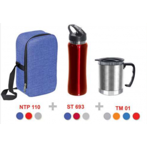 [OEM Travel Sets] Cooler & Warmer Bag / Stainless Steel Sport Bottle / Thermo Mug - TS9087