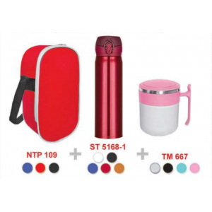 [OEM Travel Sets] Cooler & Warmer Bag / Stainless Steel Vacuum Flask / Thermo Mug - TS9091