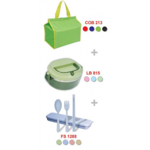 [OEM Travel Sets] Cooler & Warmer Bag / Food Container (Double Layer) / Cutlery Set - PS2103