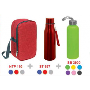 [OEM Travel Sets] Cooler & Warmer Bag / Stainless Steel Sport Bottle / Sport Bottle - TS9080