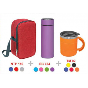 [OEM Travel Sets] Cooler & Warmer Bag / Glass Bottle / Thermo Mug - TS9084