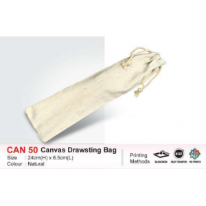 [Straw Set] Canvas Drawsting Bag - CAN50
