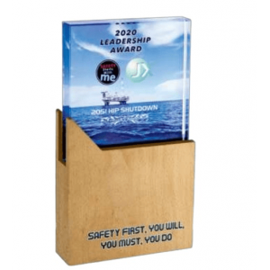 [Award Trophy] Exclusive Crystal Wooden Award - CW 9370